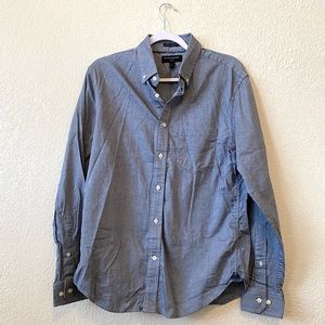 BANANA REPUBLIC Untucked Fit Denim Button Up Shirt